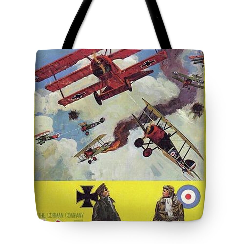 Von Richthofen And Brown Theatrical Poster 1971 Frame Added 2016 Tote Bag featuring the photograph Von Richthofen and Brown theatrical poster 1971 frame added 2016 by David Lee Guss