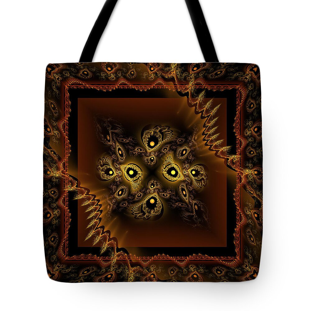 Vic Eberly Tote Bag featuring the digital art Vortex by Vic Eberly