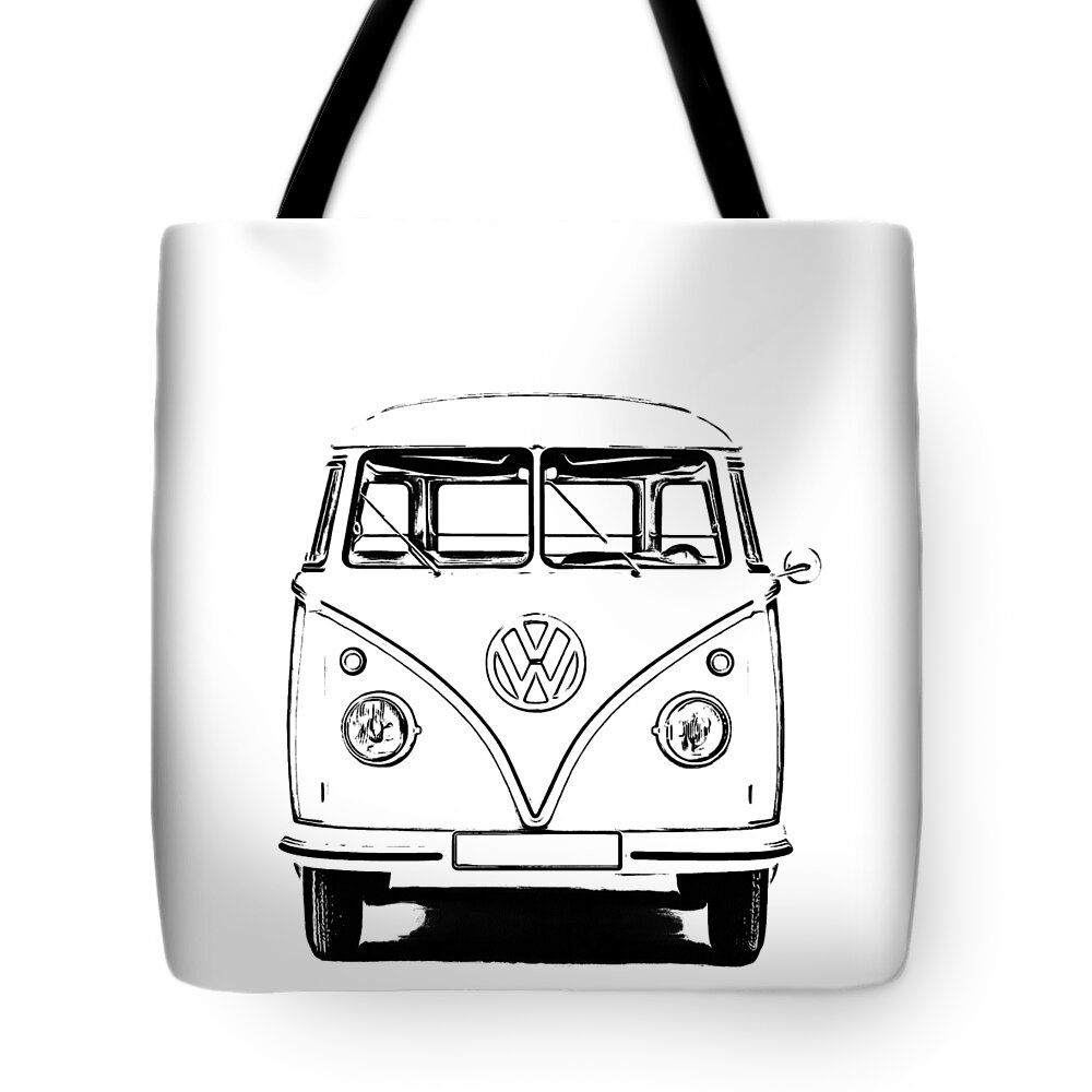 Vw Tote Bag featuring the photograph Bus by Edward Fielding