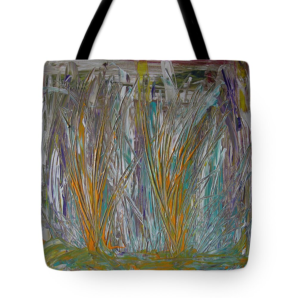 Abstract Painting Tote Bag featuring the painting W19 - yes dreamer by KUNST MIT HERZ Art with heart