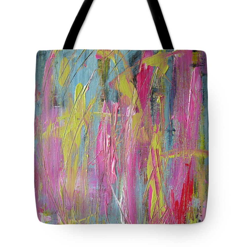 Abstract Painting Tote Bag featuring the painting W23 - may by KUNST MIT HERZ Art with heart