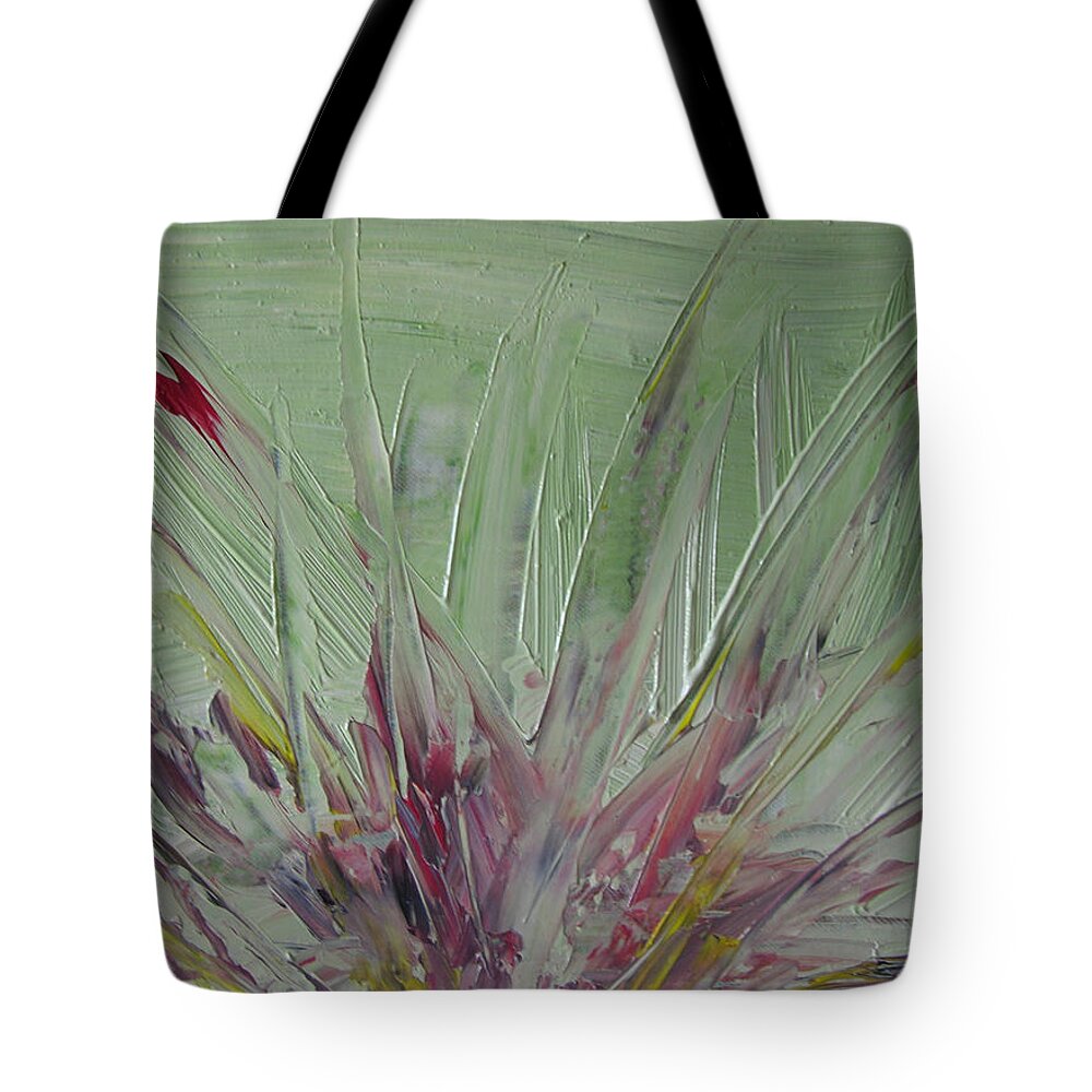 Abstract Paiting Tote Bag featuring the painting W31 - smell by KUNST MIT HERZ Art with heart