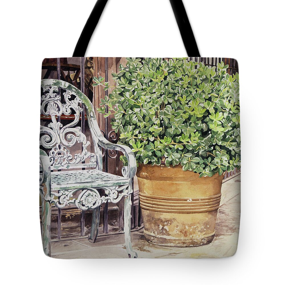 Still Life Tote Bag featuring the painting Waiting For Diego by David Lloyd Glover