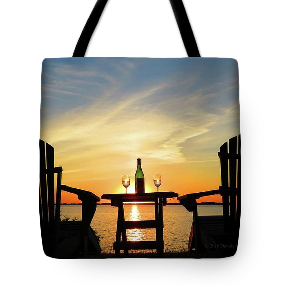 Sunset Tote Bag featuring the photograph Waiting for summer by Dennis McCarthy