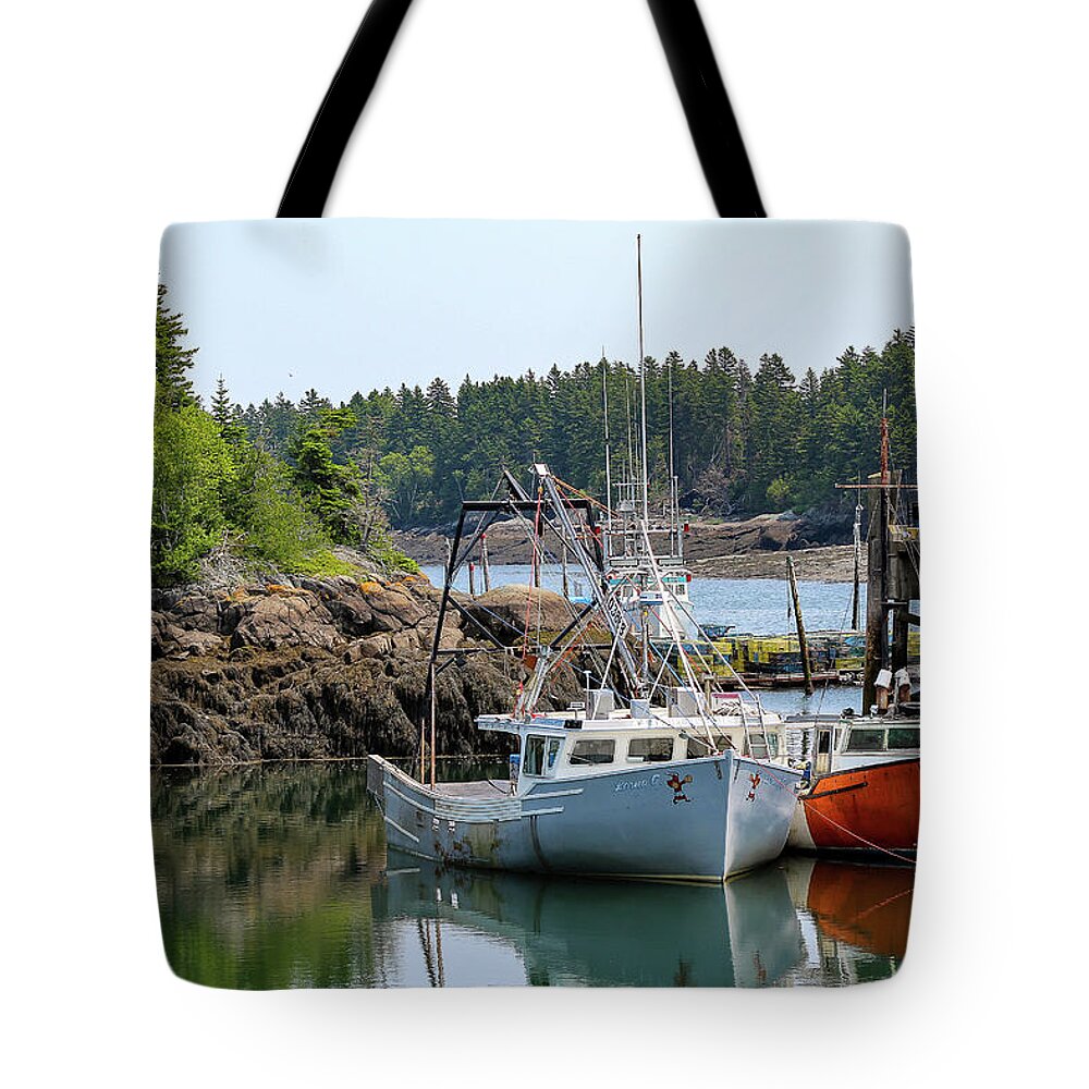 New Brunswick Tote Bag featuring the photograph Waiting for the Tide by Holly Ross