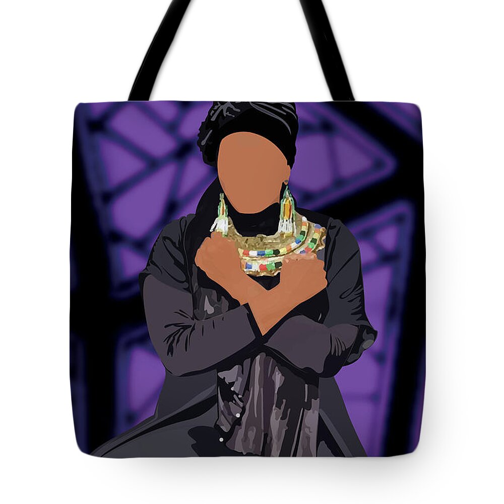Muslim Tote Bag featuring the digital art Wakanda Forever by Scheme Of Things Graphics