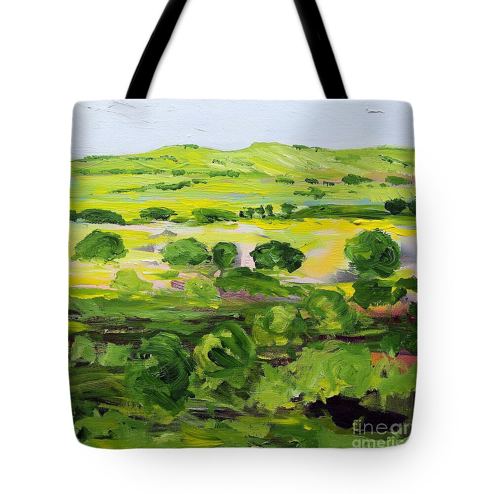 Landscape Tote Bag featuring the painting Wakefield by Allan P Friedlander