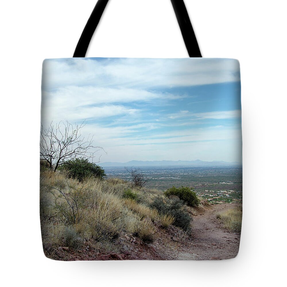 Arizona Tote Bag featuring the photograph Walk Your Own Path by Sandra Parlow