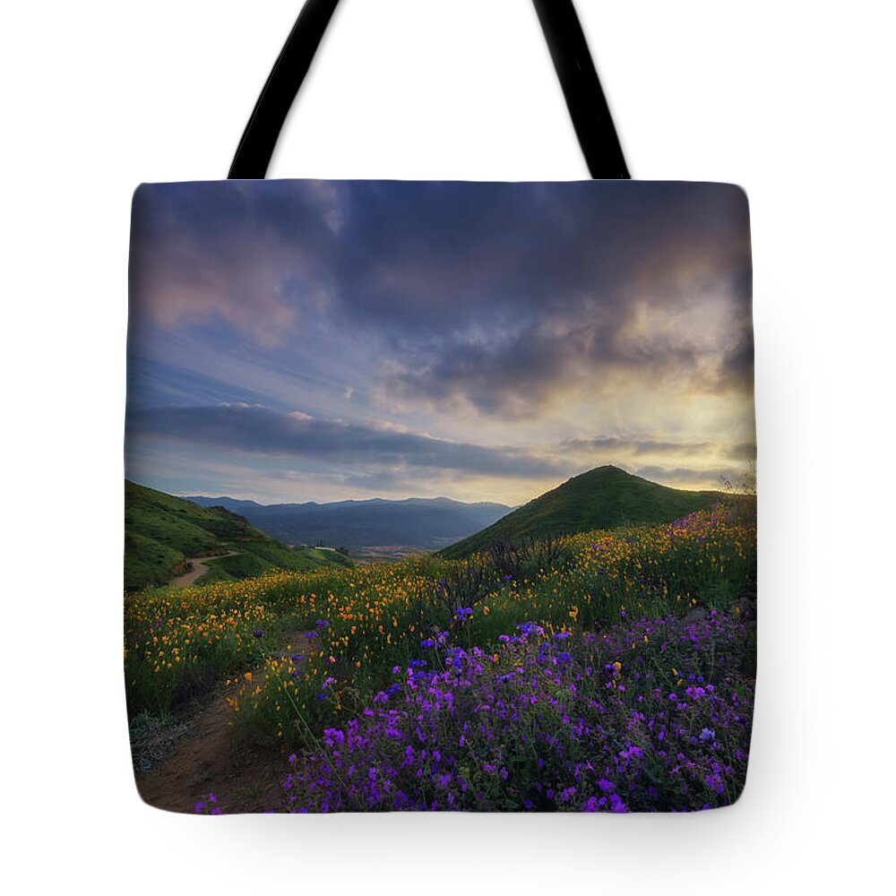 California Tote Bag featuring the photograph Walker Canyon by Tassanee Angiolillo