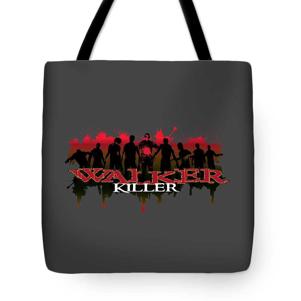 Zombies Tote Bag featuring the painting Walker Killer by Robert Corsetti