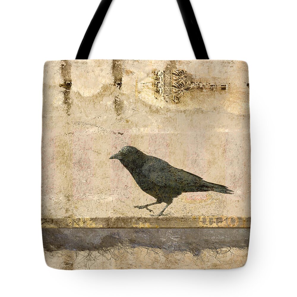 Crow Tote Bag featuring the photograph Walking Crow by Carol Leigh