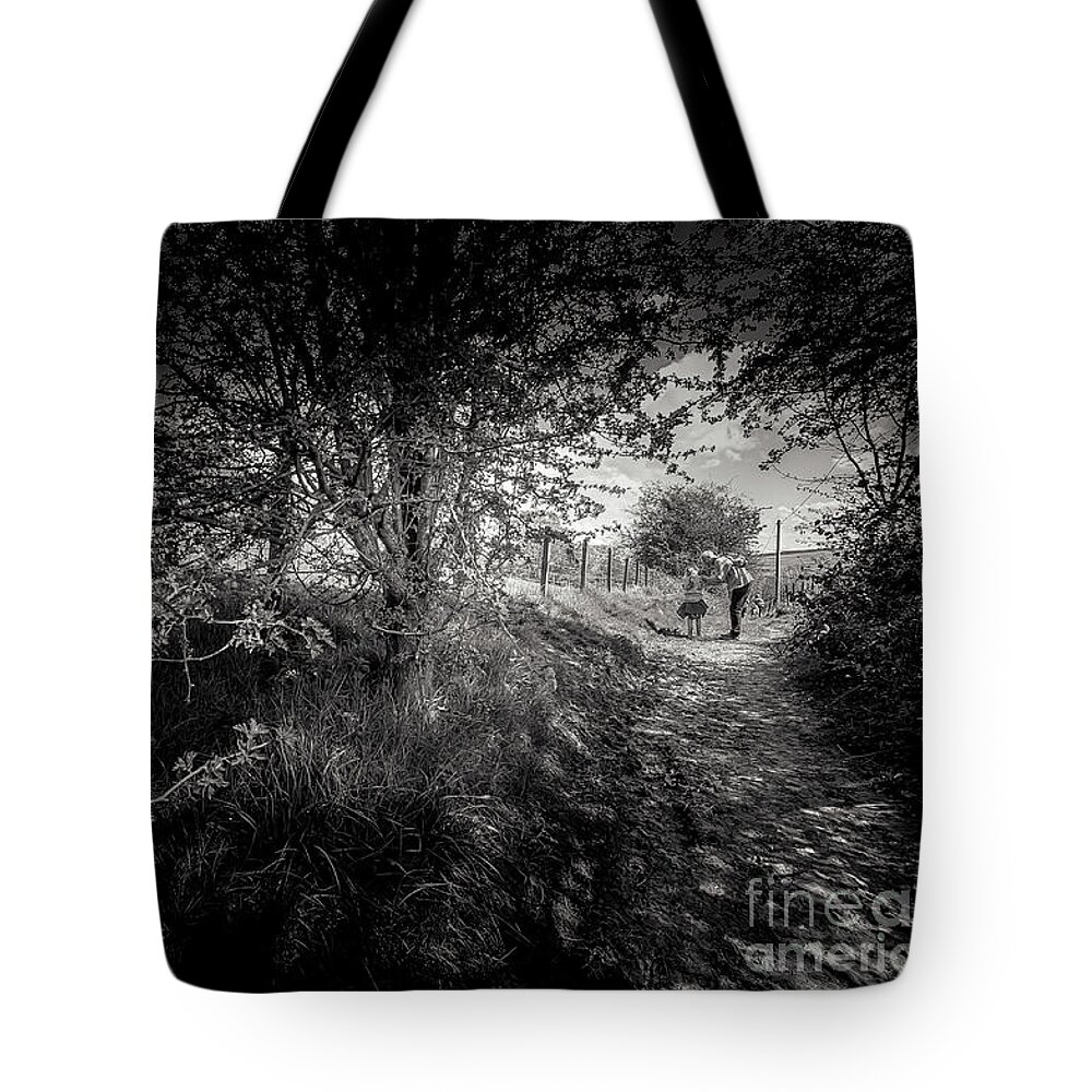 D90 Tote Bag featuring the photograph Walking in Riddlesden by Mariusz Talarek
