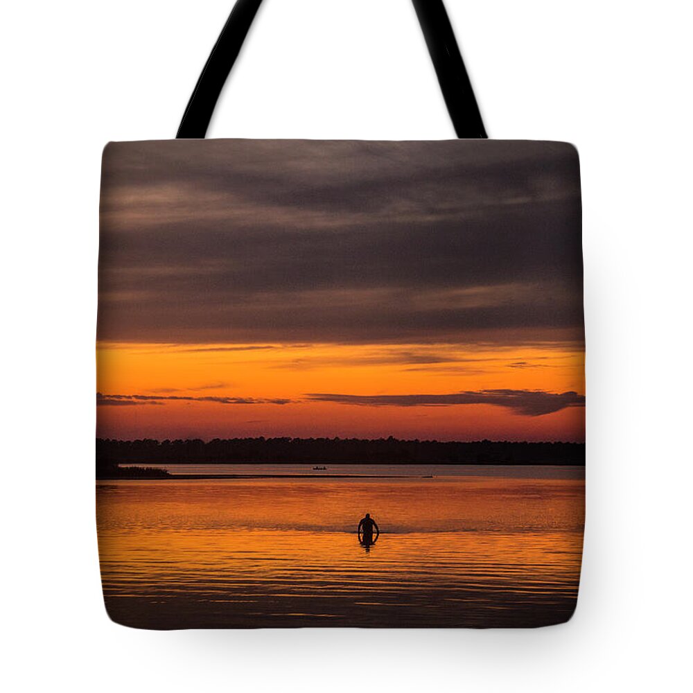 Sunset Tote Bag featuring the photograph Walking On Sunshine by Phil Mancuso
