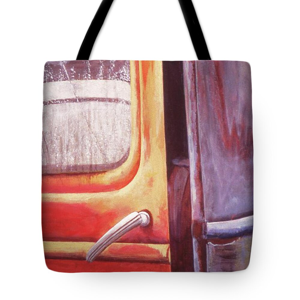  Tote Bag featuring the painting Walter by Laurie Stewart