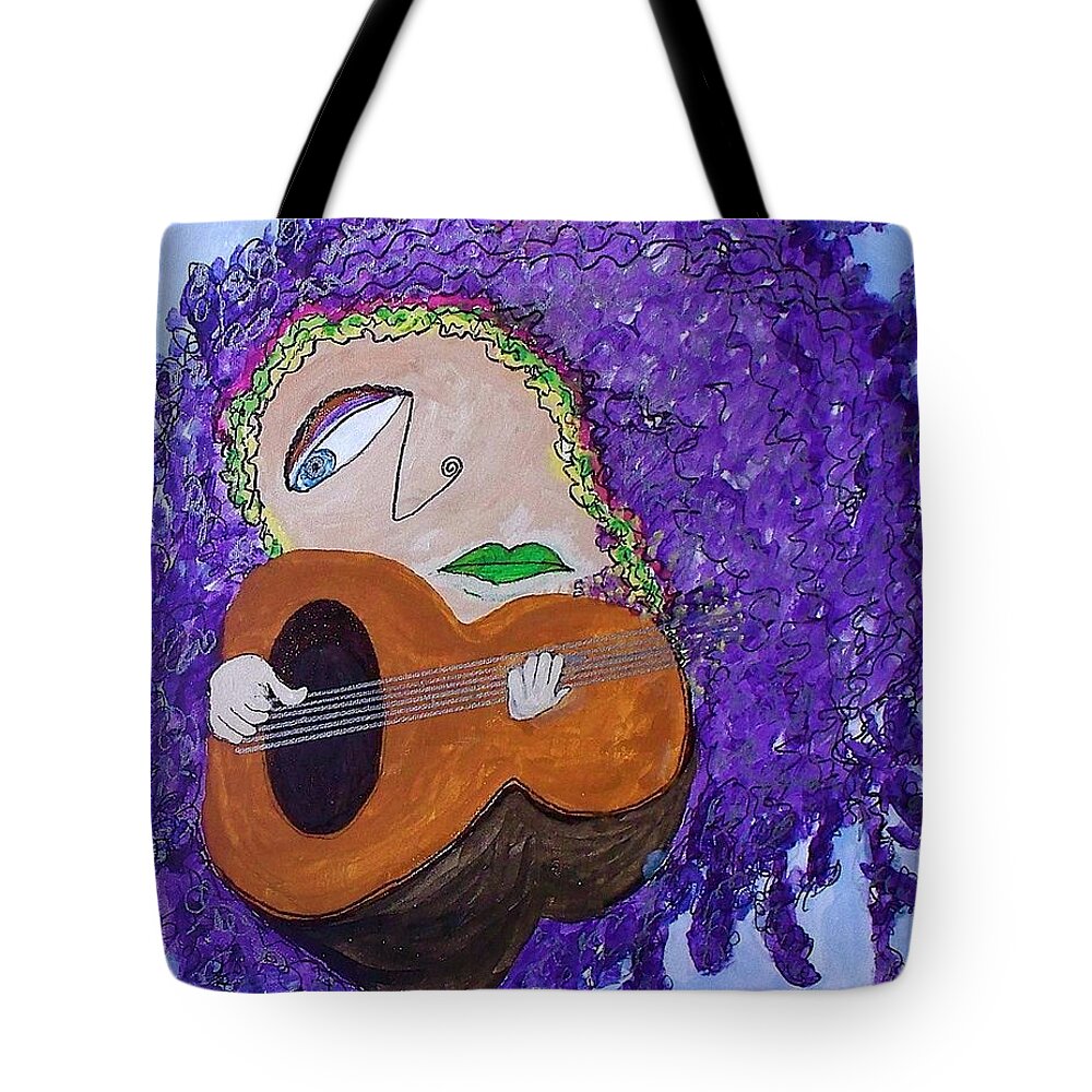Wandering Tote Bag featuring the painting Wandering Minstrel 2 by Kenlynn Schroeder