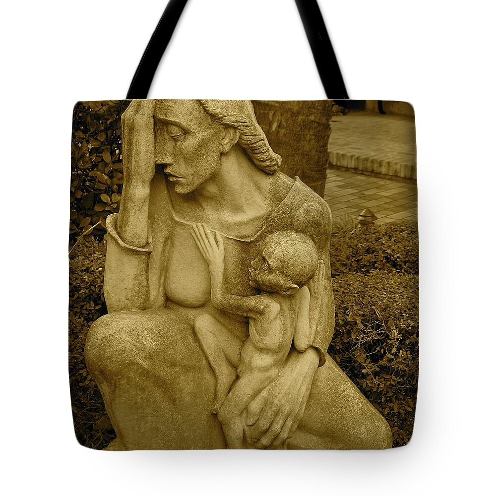 War Mother Tote Bag featuring the photograph War Mother by Charles Umlauf by Gia Marie Houck