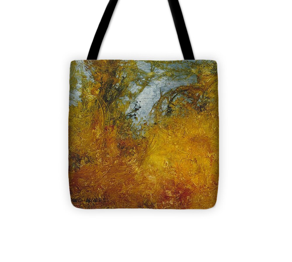 Warm Earth Tote Bag featuring the painting Warm Earth 66 by David Ladmore