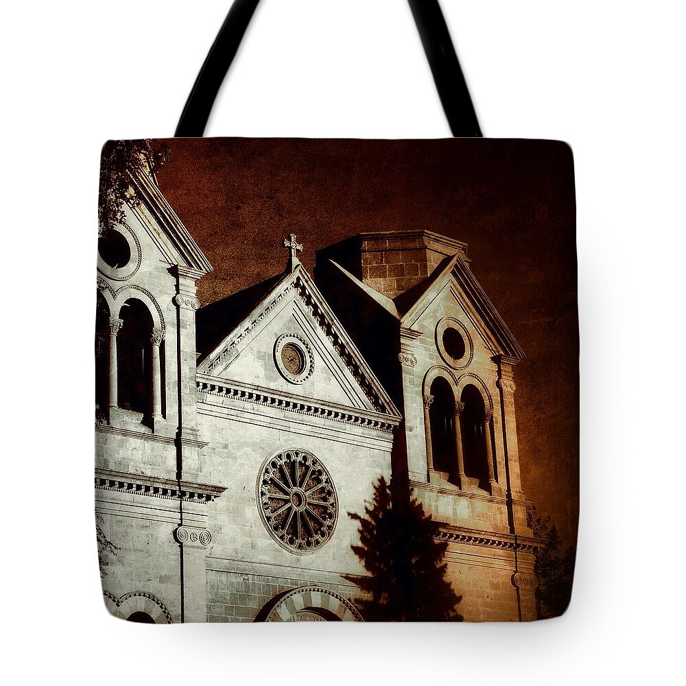 Architecture Tote Bag featuring the photograph Warming Faith by Kathleen Messmer