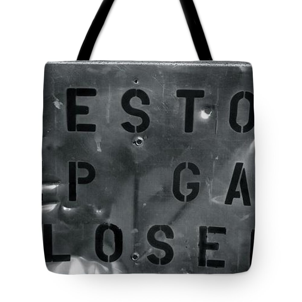 Sign Tote Bag featuring the photograph Cows Ahead by Melisa Elliott