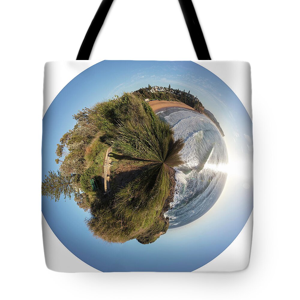 Ozcousins Tote Bag featuring the photograph Warriewood Beach by Chris Cousins