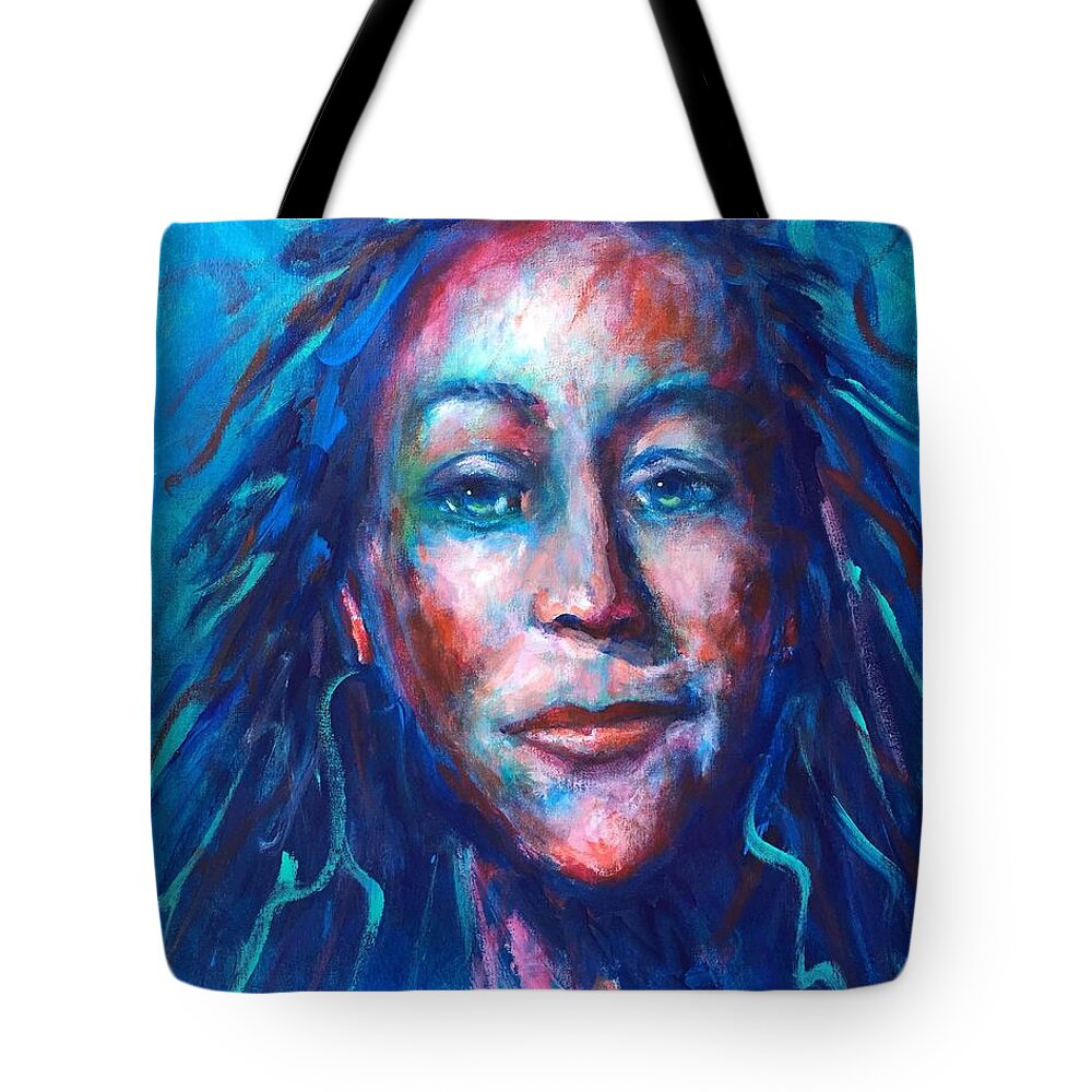 Zena Tote Bag featuring the painting Warrior Goddess by Shannon Grissom
