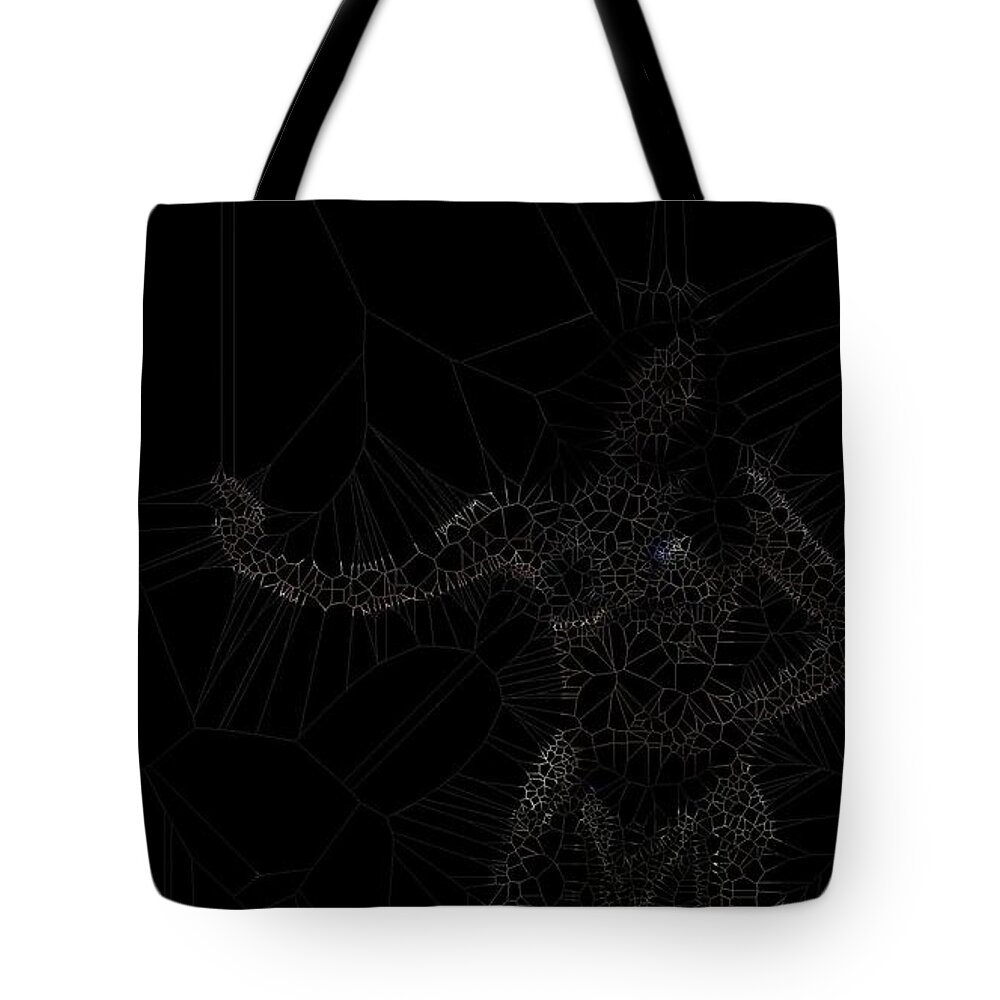 Vorotrans Tote Bag featuring the digital art Warrior by Stephane Poirier