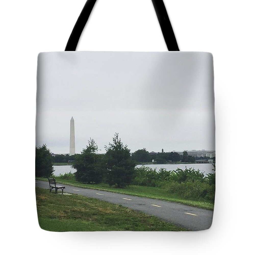 Washington Tote Bag featuring the photograph Washington Monument by Jerry Crews