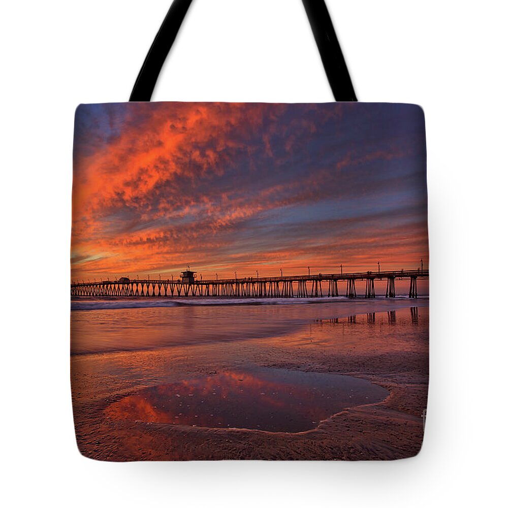 Imperial Beach Tote Bag featuring the photograph Watch more sunsets than Netflix by Sam Antonio
