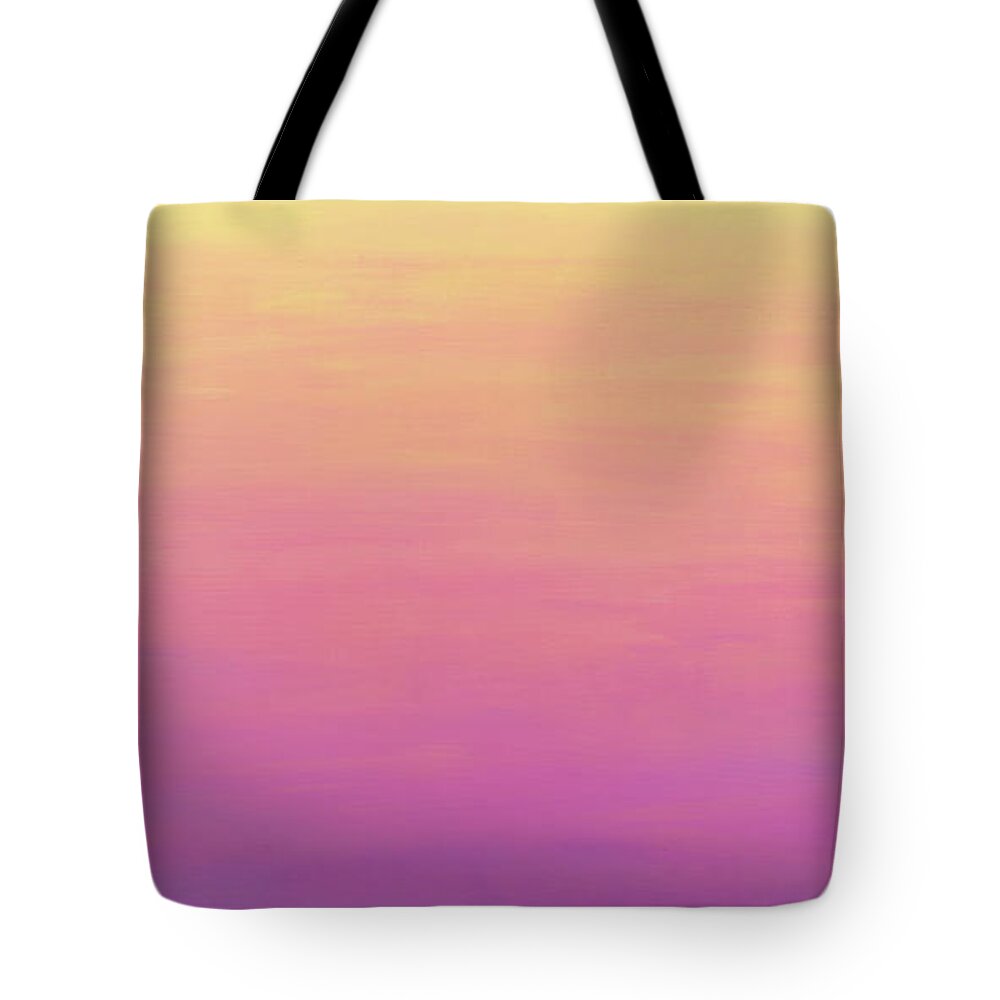 Sunset Tote Bag featuring the painting Water at Sunset by James W Johnson