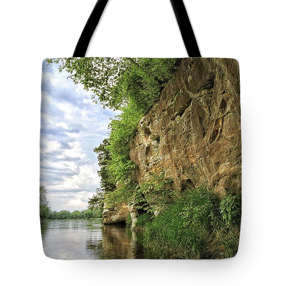 Water Tote Bag featuring the photograph Water Earth Sky by Nick Heap