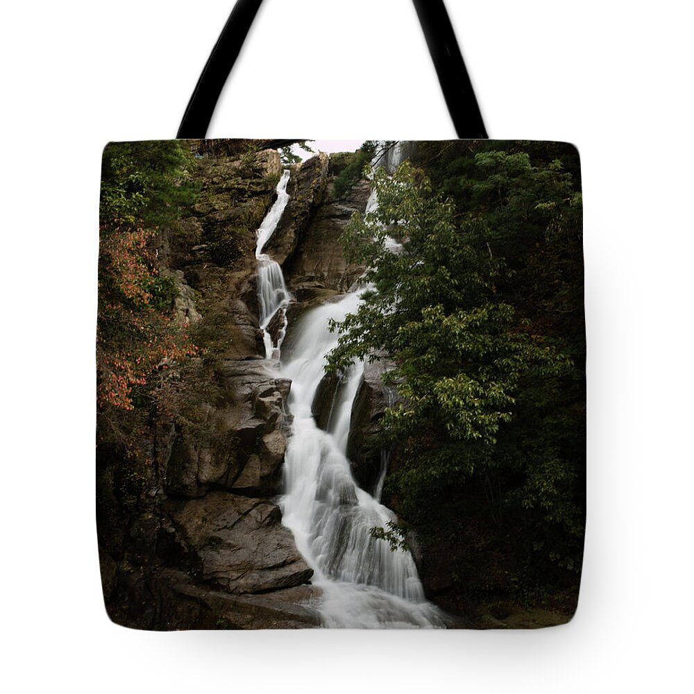Water Fall Tote Bag featuring the photograph Water fall 3 by Hyuntae Kim