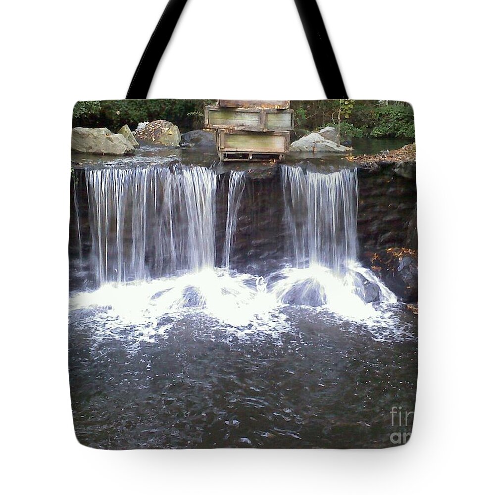 Water Tote Bag featuring the photograph Water Fall by Jimmy Clark