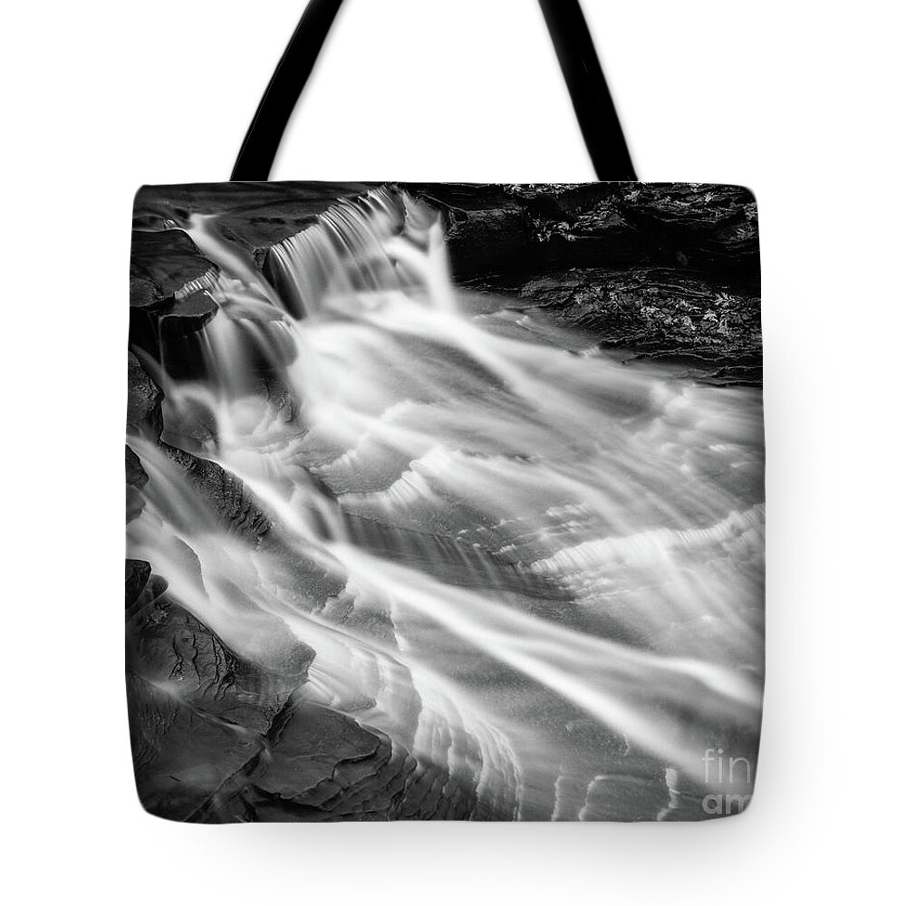 Water Tote Bag featuring the photograph Water falls by Paul Quinn