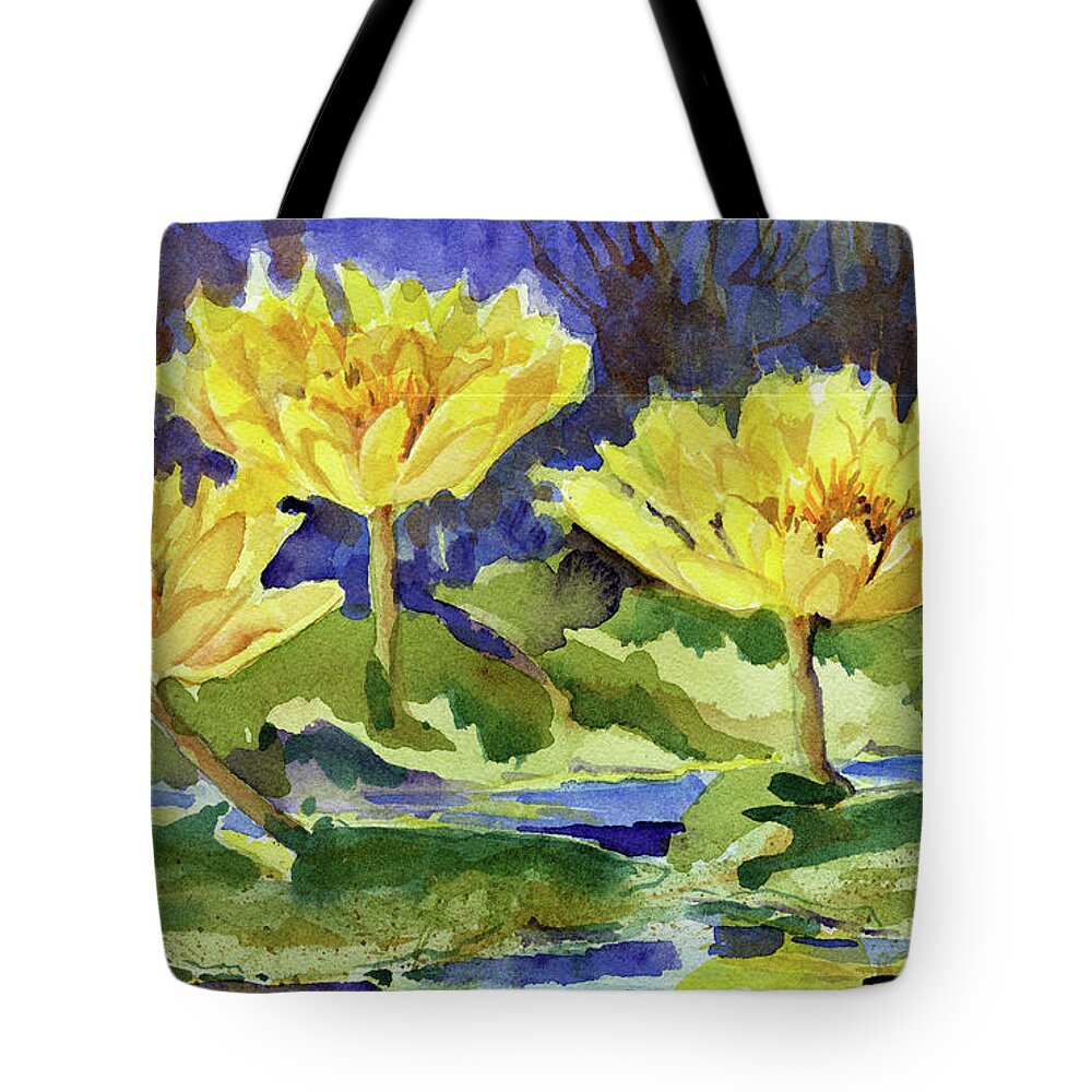 Garden Gate Tote Bag featuring the painting Water lilies by Garden Gate magazine