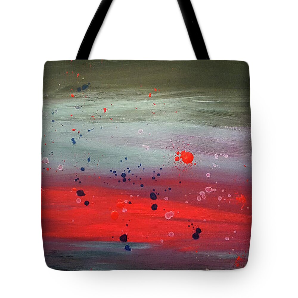 Water On Mars Tote Bag featuring the painting Water on Mars by Cheryle Gannaway