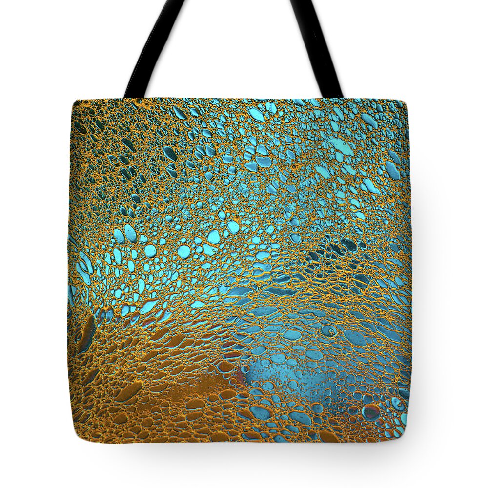Oil Tote Bag featuring the photograph Water Reef Abstract by Bruce Pritchett