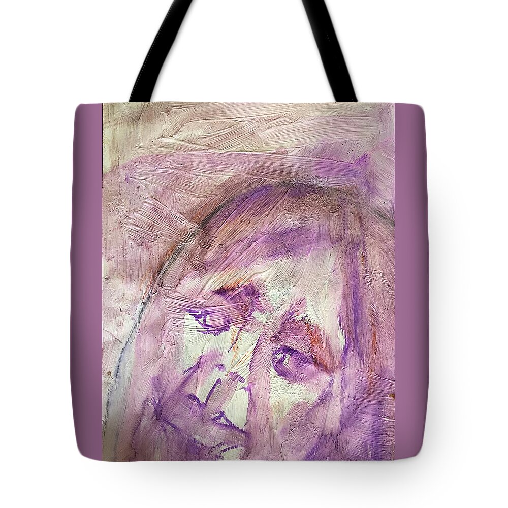 Abstract Tote Bag featuring the painting Water, Wind and Ice by Judith Redman
