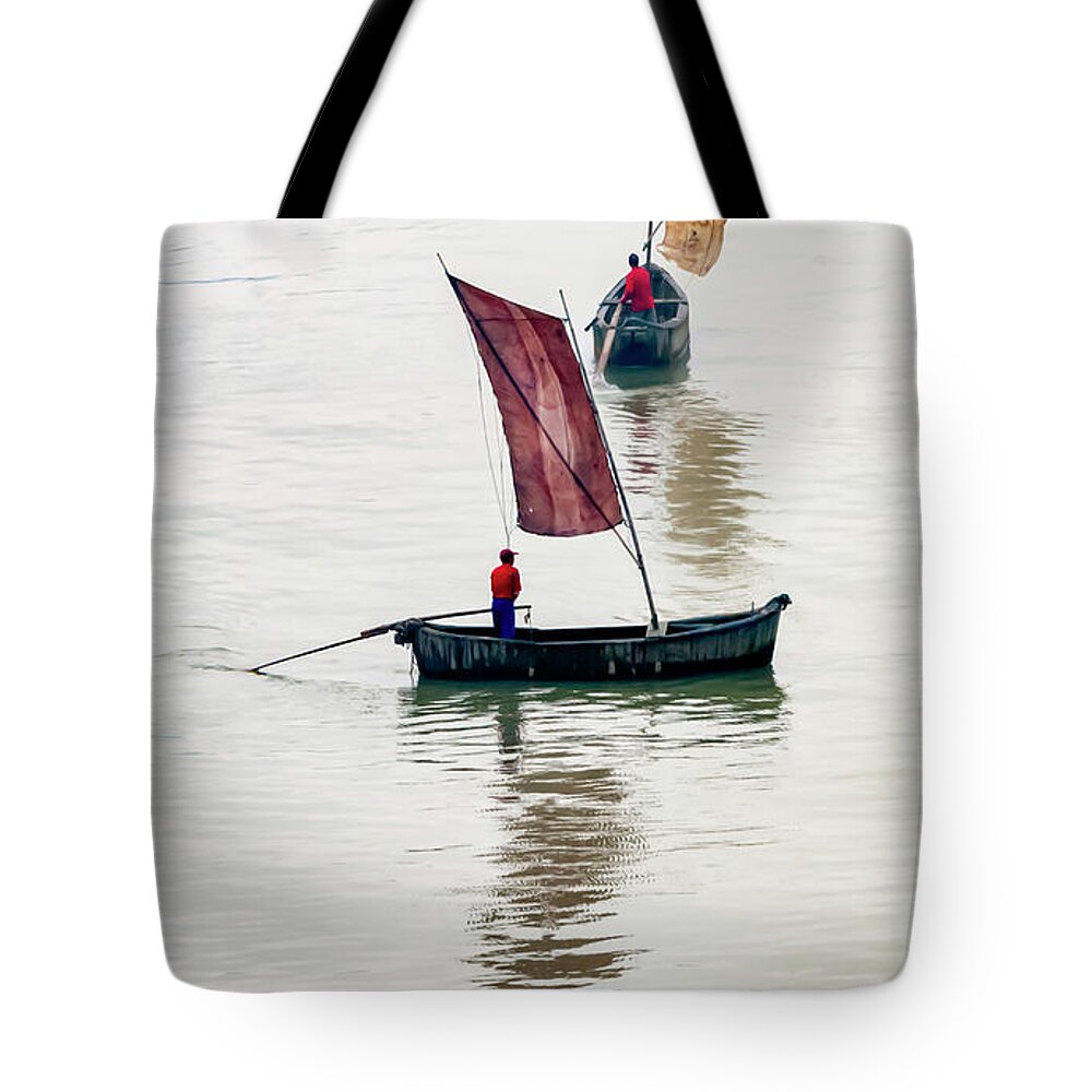 Asia Tote Bag featuring the photograph Watercolor. by Usha Peddamatham