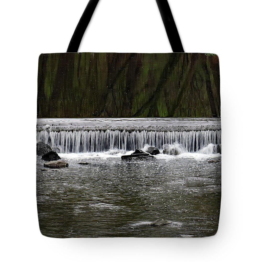 04.14.17_a 0810 Tote Bag featuring the photograph Waterfall 001 by Dorin Adrian Berbier