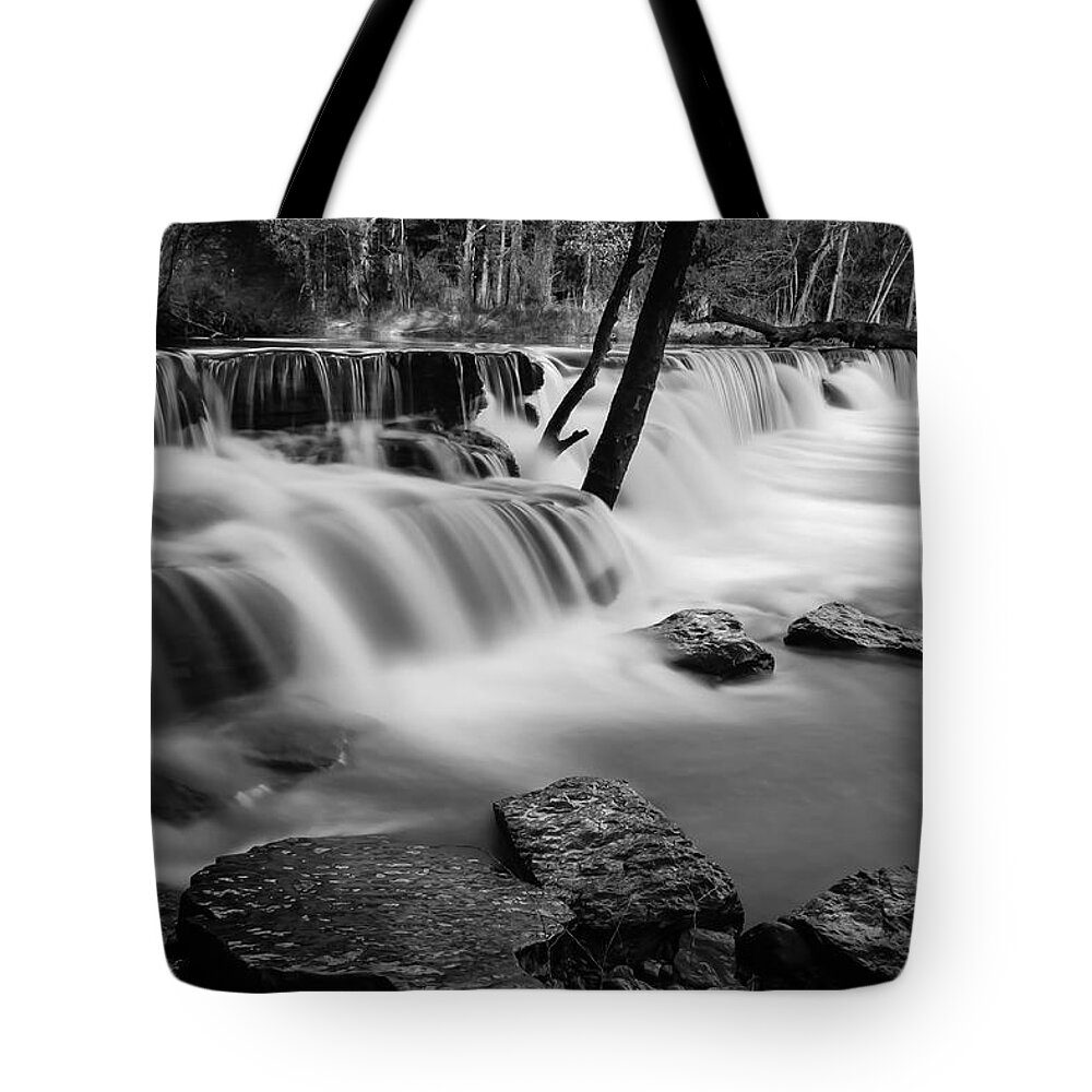 Natural Dam Tote Bag featuring the photograph Waterfall by James Barber