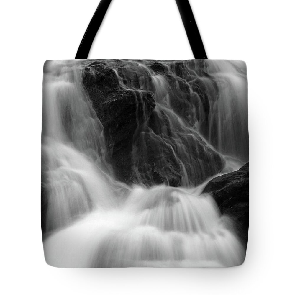 Waterfall Tote Bag featuring the photograph Waterfall of the White Mountains by Juergen Roth