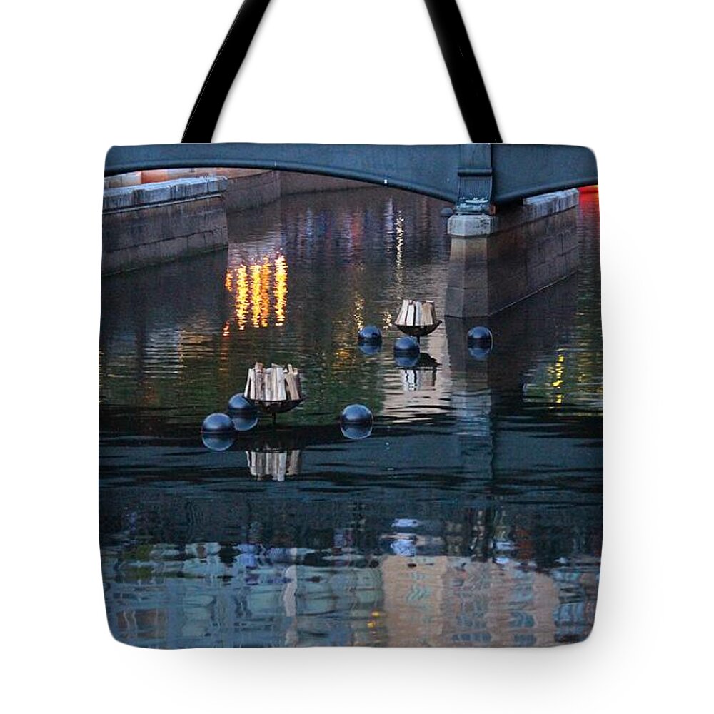 Providence Tote Bag featuring the photograph WaterFire by Deena Withycombe