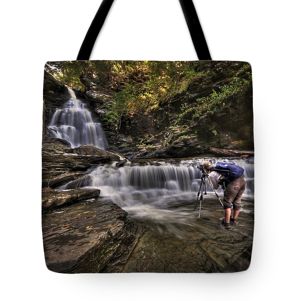 Camera Tote Bag featuring the photograph Waterproof by Evelina Kremsdorf