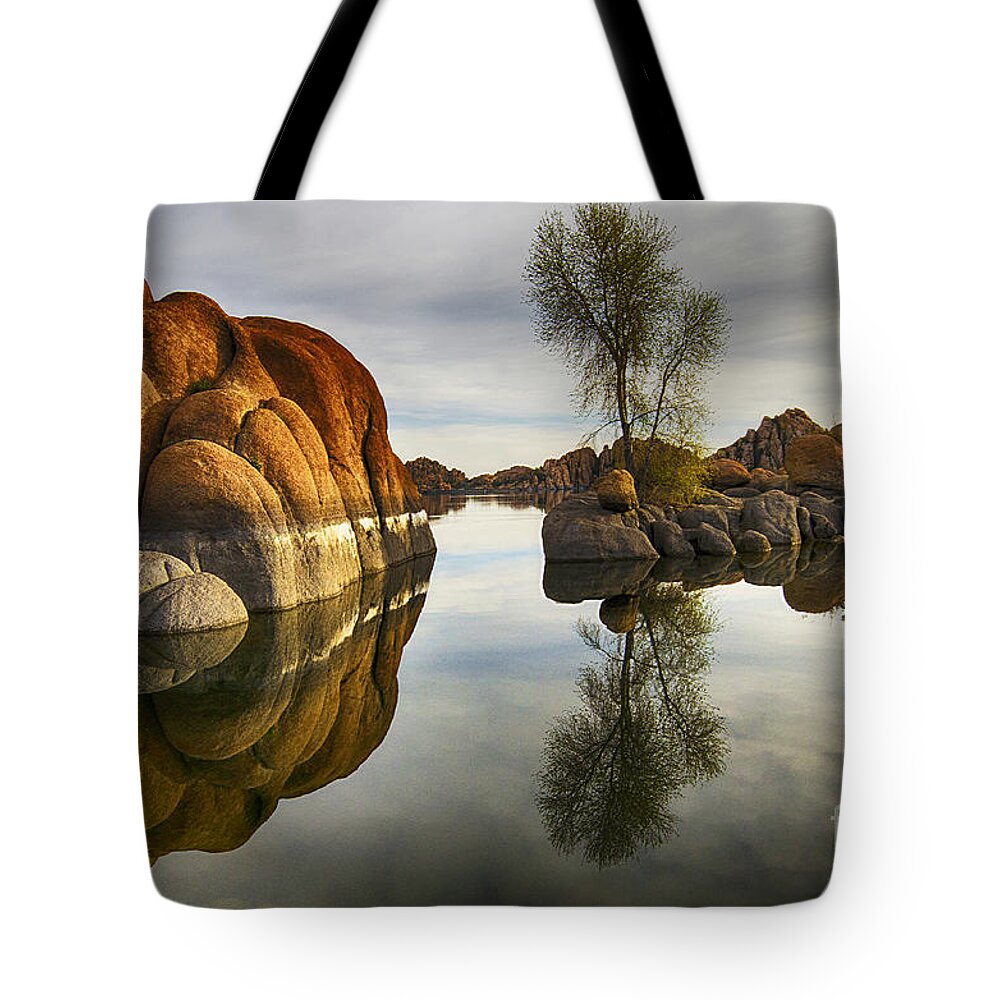 Watson Tote Bag featuring the photograph Watson Lake Arizona 12 by Bob Christopher