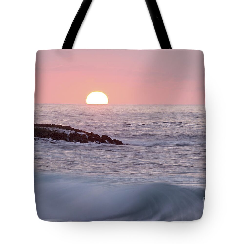 Beautiful Tote Bag featuring the photograph Wave at Sunset by Vince Cavataio - Printscapes