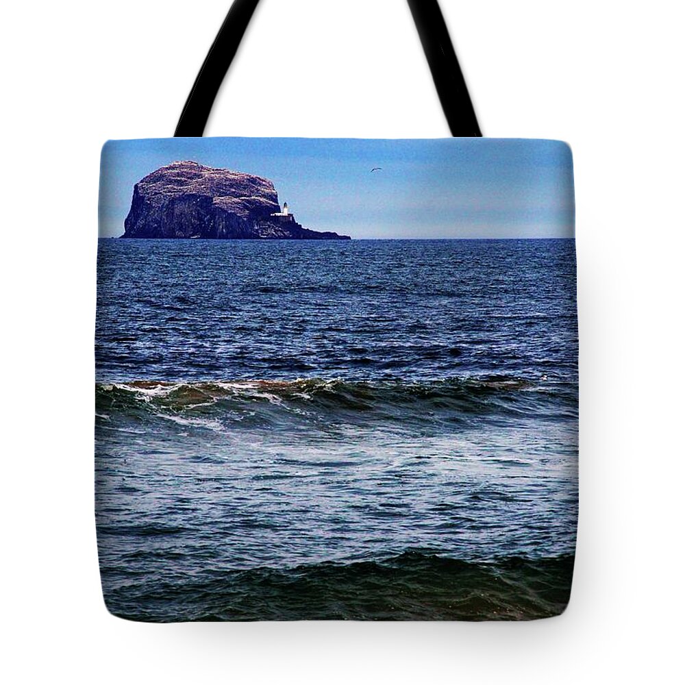 Nikwatt Tote Bag featuring the photograph Wave Bye-Bye by Nik Watt