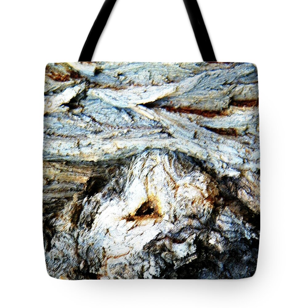 Abstract Tote Bag featuring the photograph Waves Are My Blanket by Lenore Senior