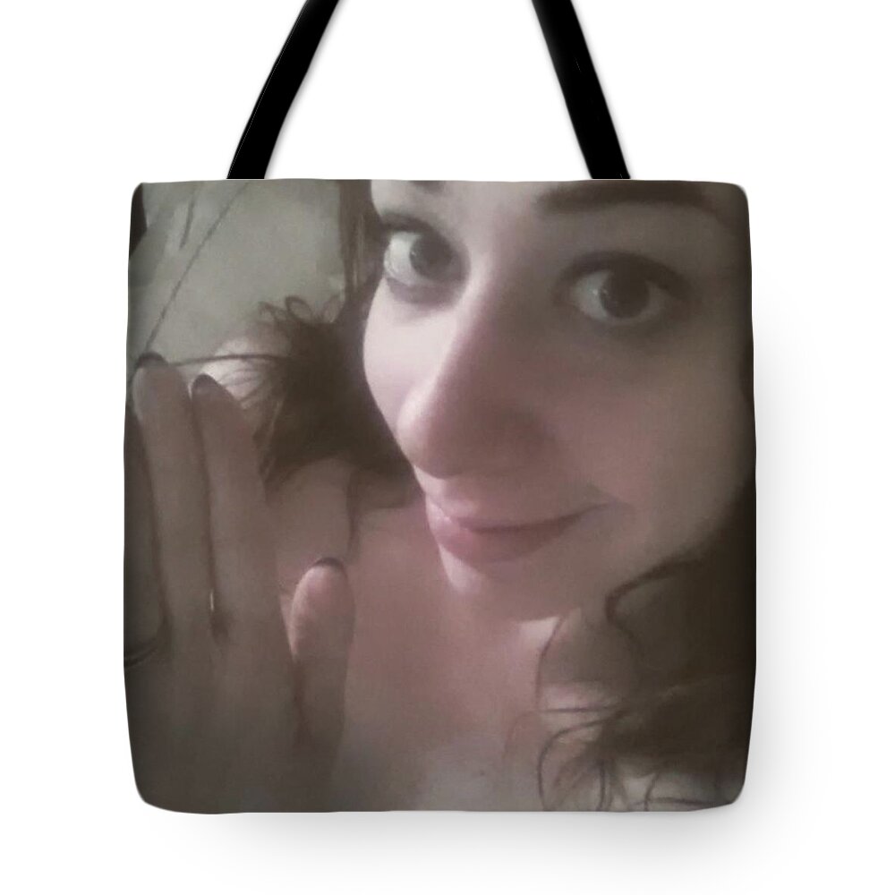  Tote Bag featuring the photograph *waves Hello* Good Morning! by Sammy Shayne
