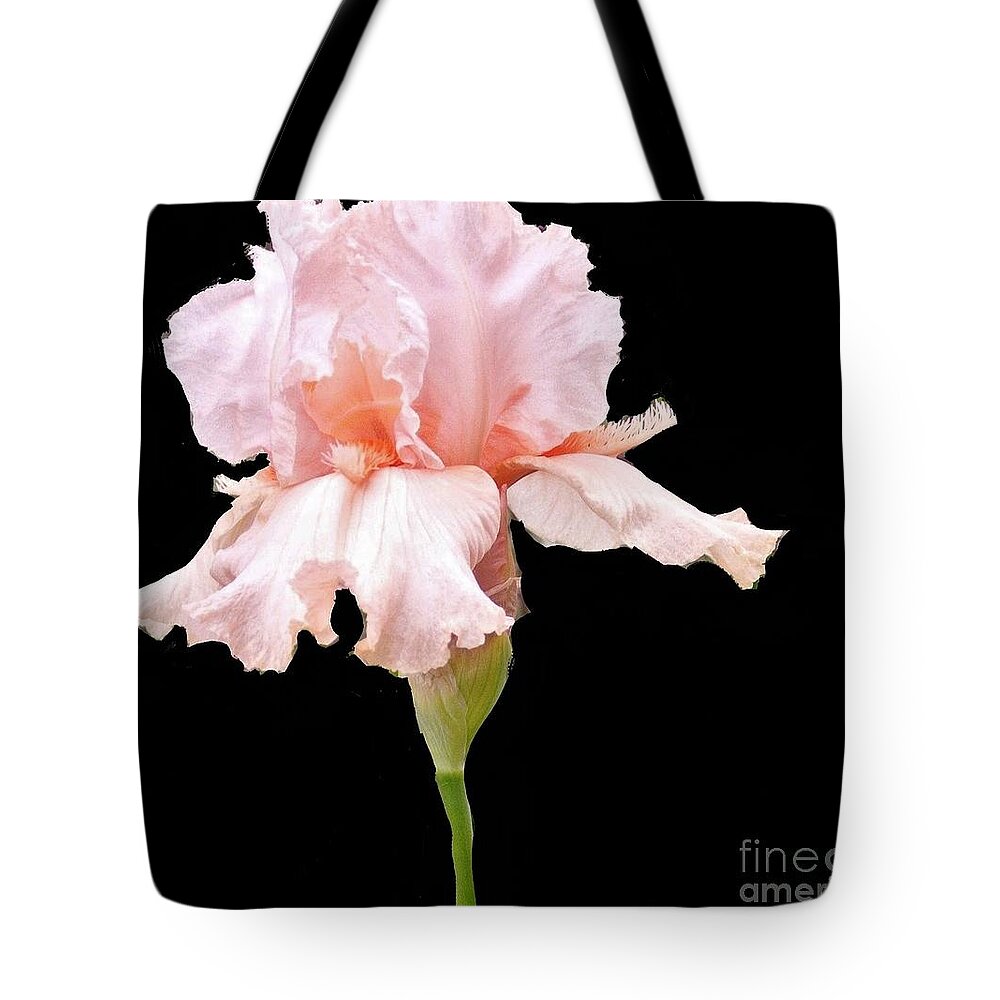 Photo Tote Bag featuring the photograph Wavy Pink Iris by Marsha Heiken