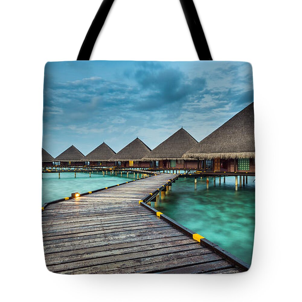 Amazing Tote Bag featuring the photograph Way To Luxury 2x1 by Hannes Cmarits